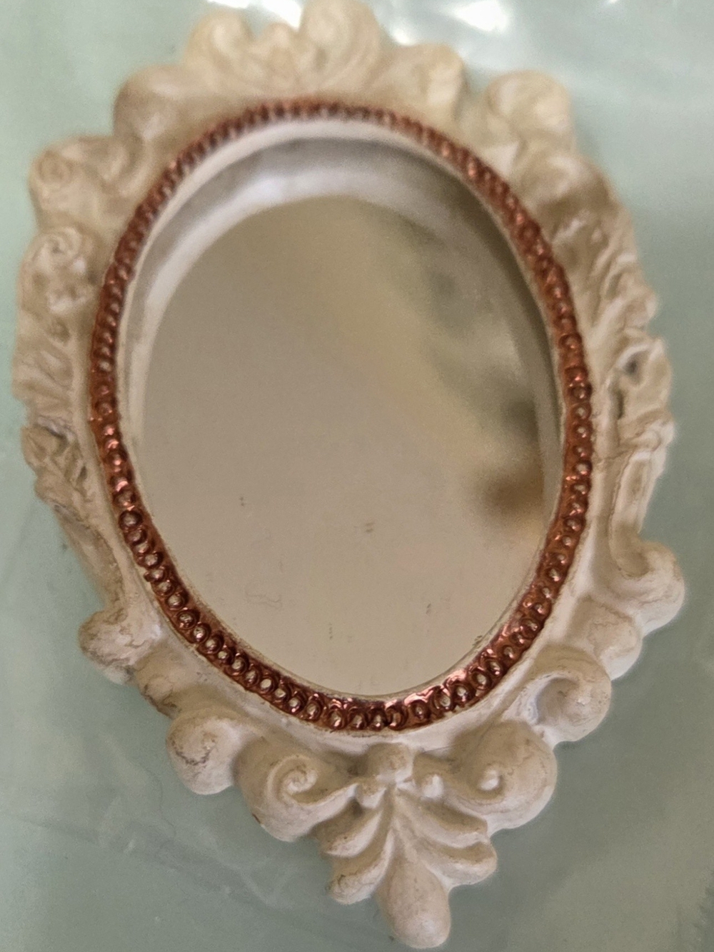 Miniature Vintage Dollhouse Mirror Scale 1:12 Home Decor Victorian Shabby Chic M